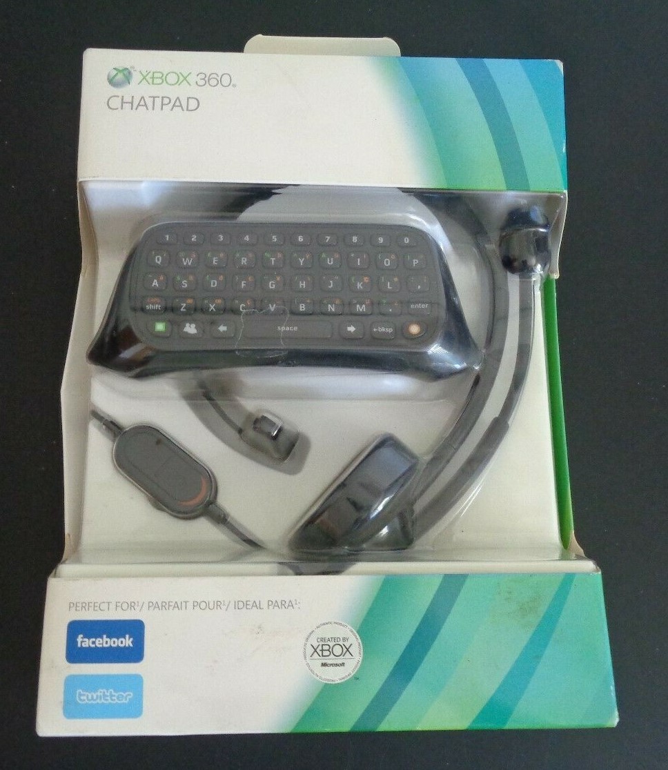 Microsoft Xbox 360 Chatpad P7F00001 Wired Keyboard NEW