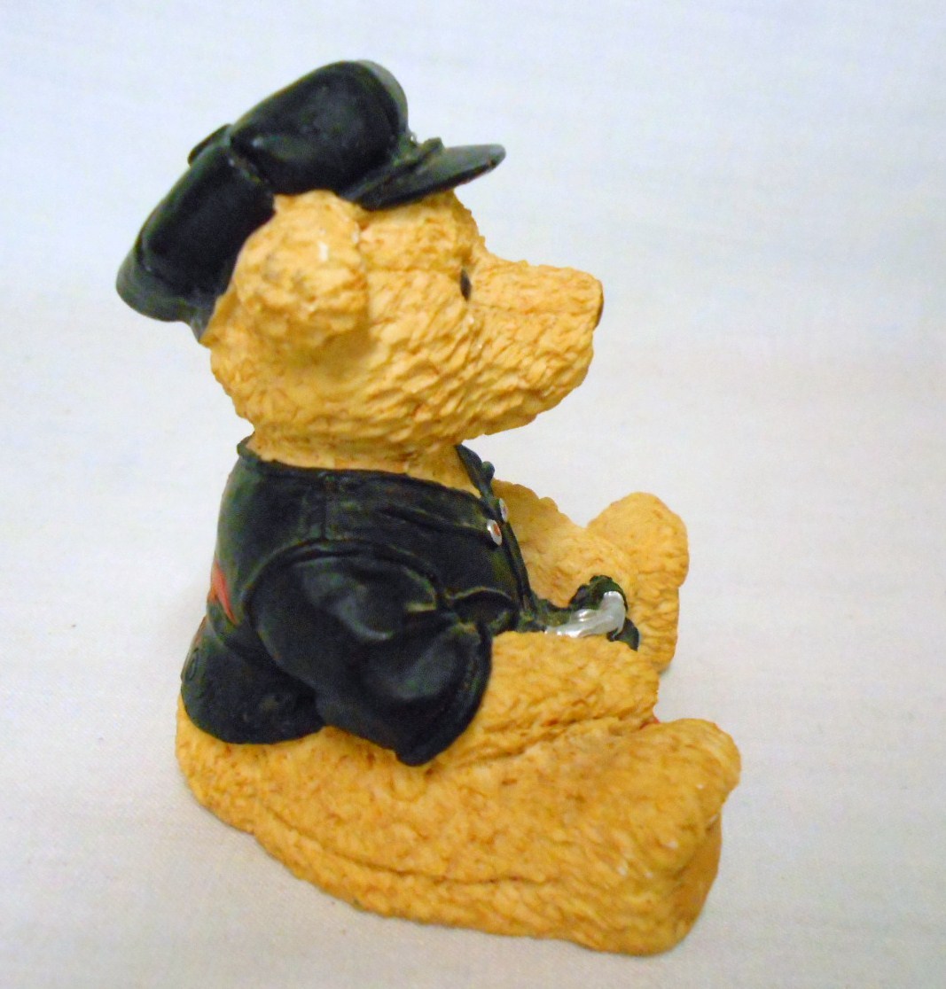 Take Me Home Teddies Motorcycle Marvin Teddy Bear Figurine 1996