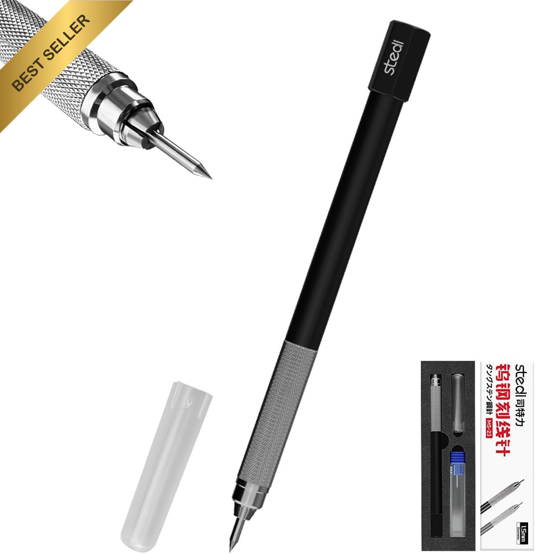 Tungsten Steel Tip Scriber, Engraving Pen, Scriber Marking Tools for Hobby Model
