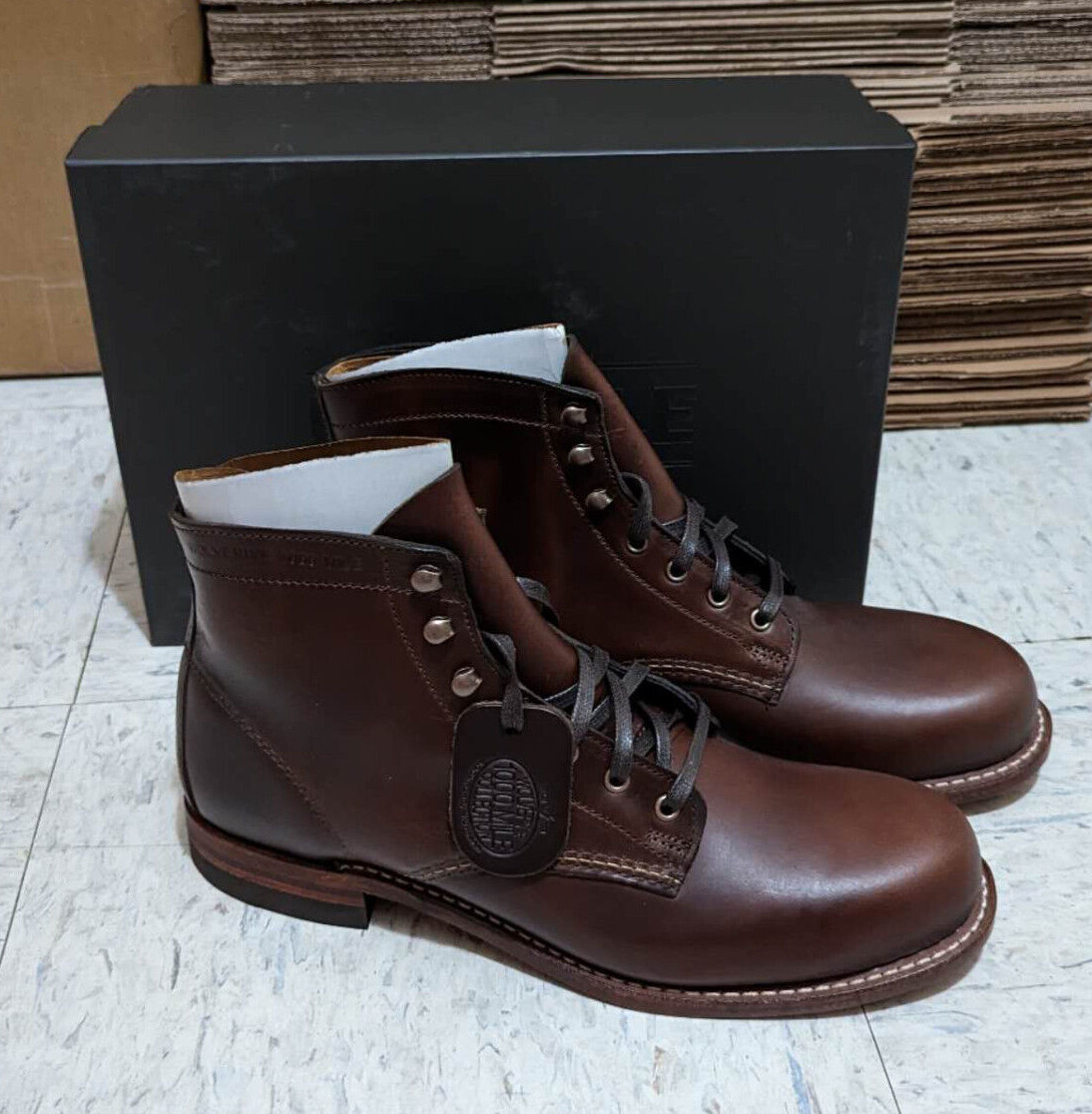 Pre-owned Wolverine Men's Original 1000 Mile Boot W05301 Brown D Medium Width