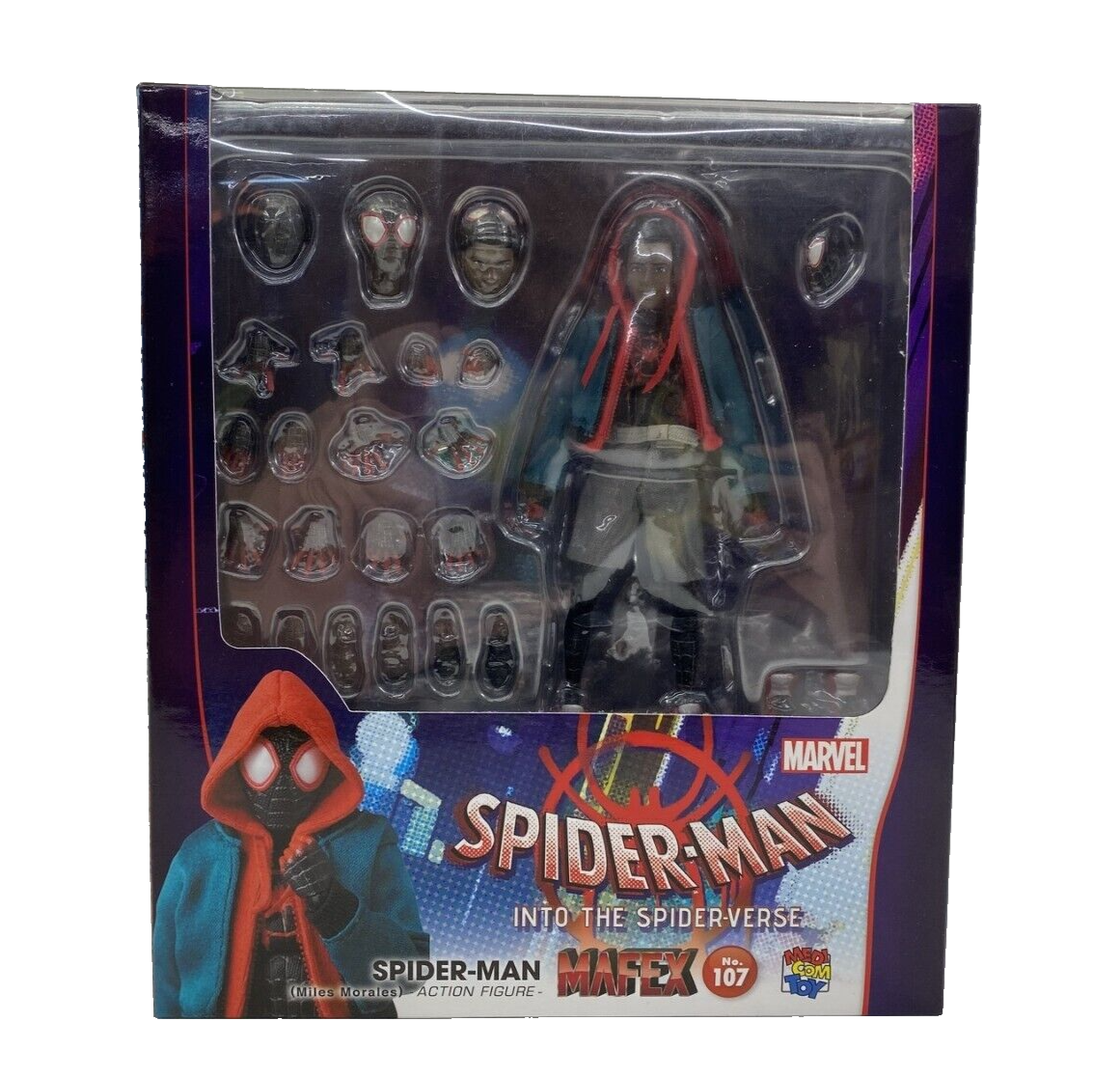 MAFEX　NO　107 SPIDER-MAN マイルスモラレス マフェックス Amazon.com: MAFEX Spider-Man(Miles Morales) Renewal Ver