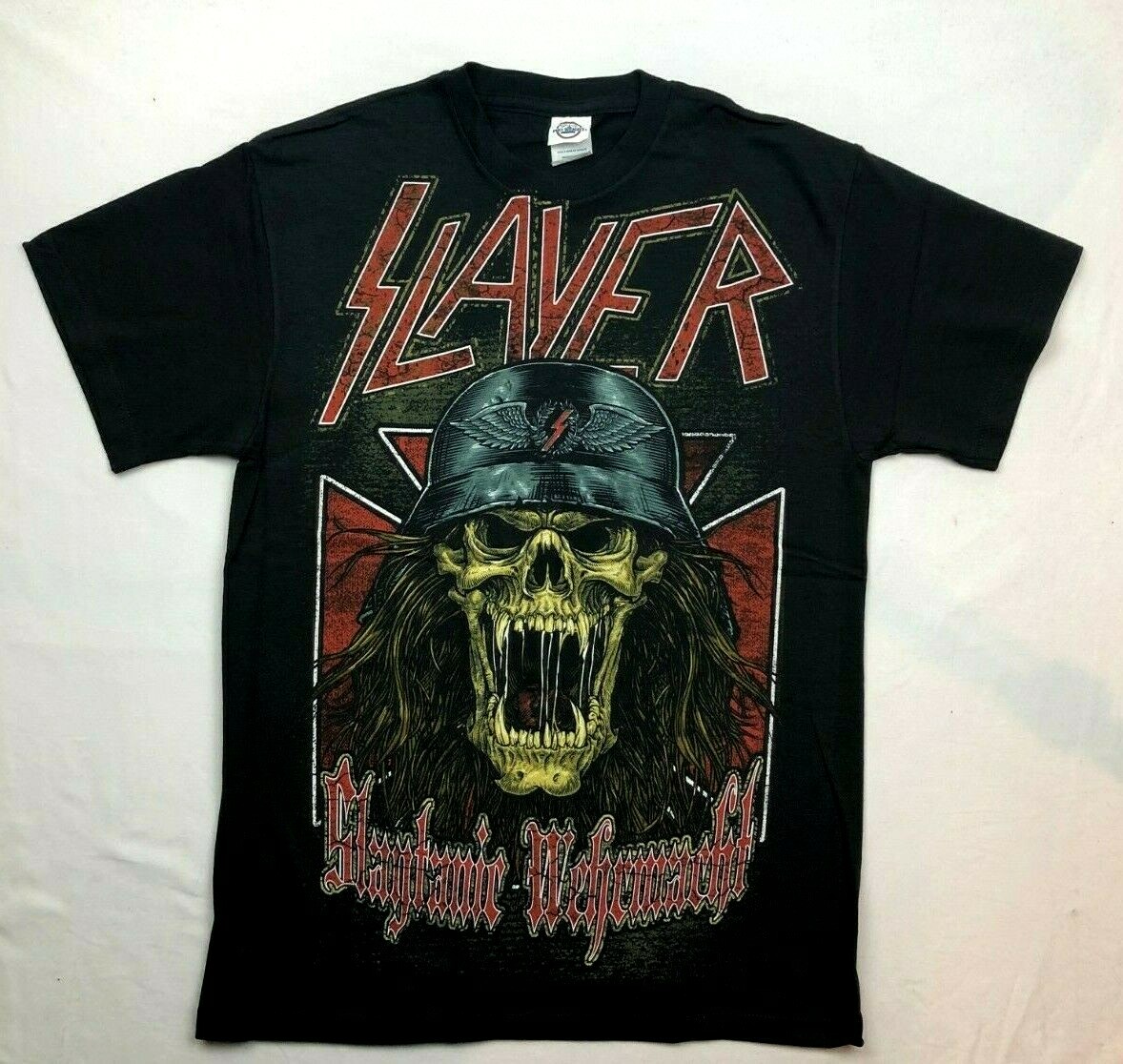 SLAYER Tシャツ Vintage Slayer Shirt Mens S Black Tee Y2k Moto Skull Los