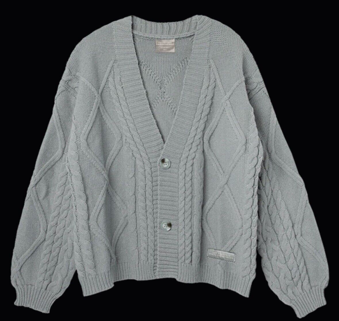 fake suède switching Euro cardigan fake suède switching Euro cardigan
