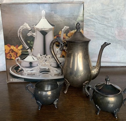 (値下げ)Silver Plated Tea & Coffee Set 値下げ)Silver Plated Tea & Coffee Set
