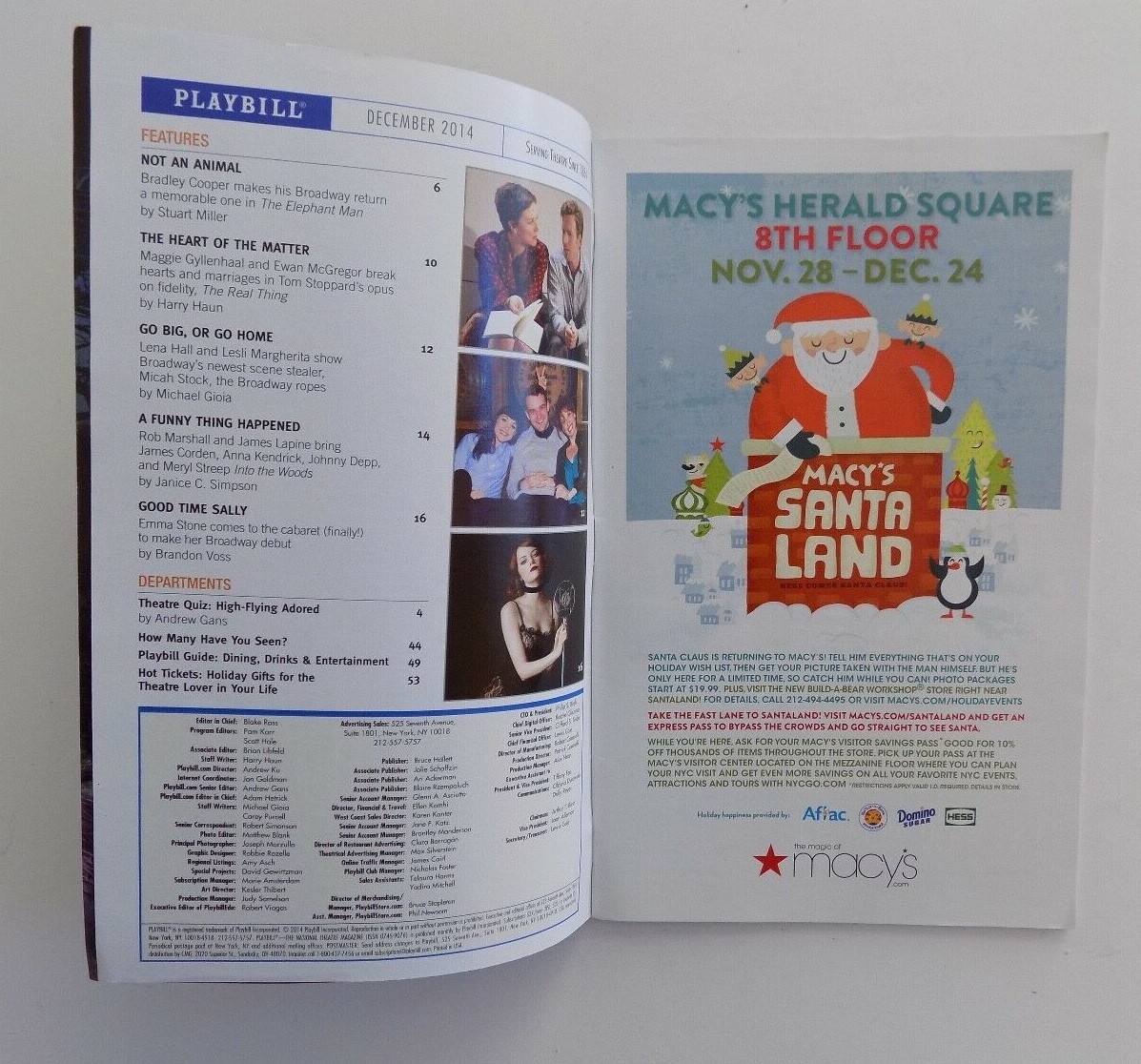 Matilda The Musical PLAYBILL Ronald Dahl December 2014 Broadway NYC LAST ONE!