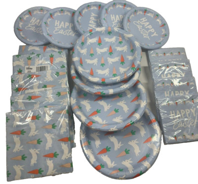 Party Impressions Easter Plates and Napkins Happy Easter Decorations 216 Pc Set