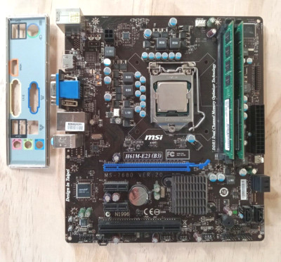 MSI H61M-E23 (B3) LGA 1155/Socket H2 Intel MB w/i7-2600 8GB DDR3