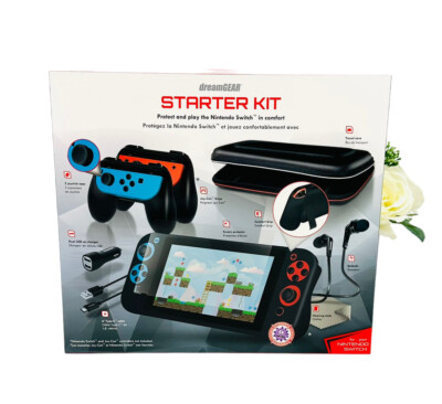 DreamGear Nintendo SWITCH Case Accessory Kit Starter Bundle NEW *See Description