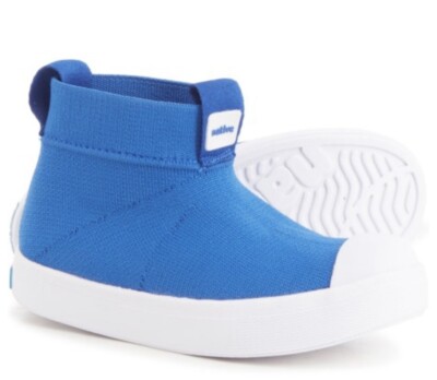 NIB Native Jefferson Hydroknit Rain Boots Toddler Boys Sz 11 Blue Waterproof NEW