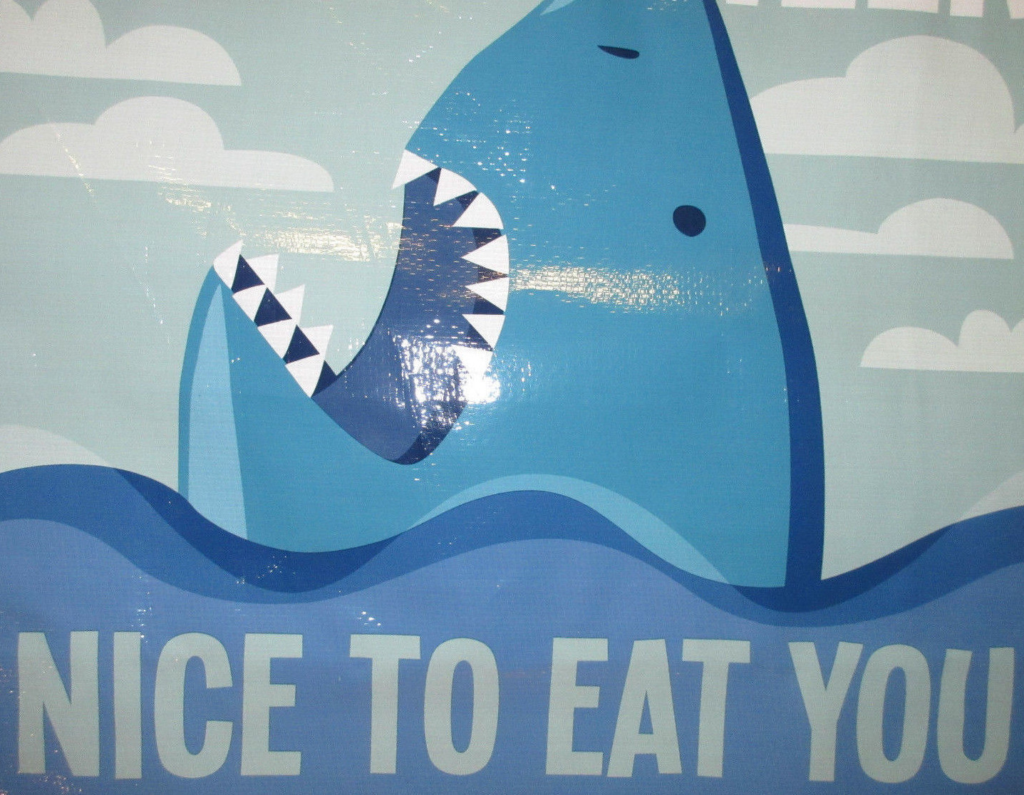 Shark Week Beach Christmas Tree Shops Reusable Beach Shopping Tote Gift Bag NEW