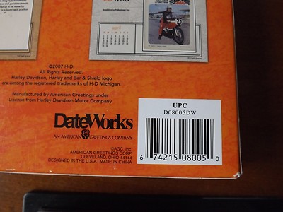 2008 Harley Davidson Day at a Time Desk Calendar. In Box