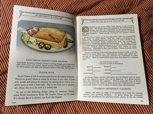 Very Vintage Cook Book By Kraft, Cheese -and Ways To Serve It