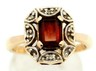 Garnet & Diamond Dress Ring 9ct Yellow Gold Fine WeddingEngagement Jewellery.JPG