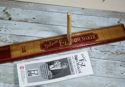 Deluxe EZ Bowmaker Bow Making Tool Wood Spool Spindle Craft Door Bow Maker 21 in