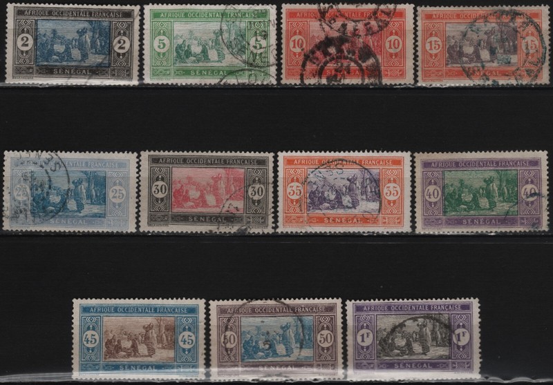 France Colonies FranÃ§Aises SÃ©NÃ©Gal Entre 54 Et 67 Obl