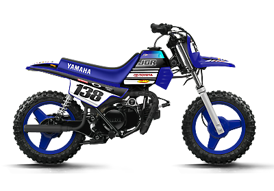 NEW DIRTX INDUSTRIES YAMAHA PW 50 JGR TOYOTA COMPLETE GRAPHIC KIT