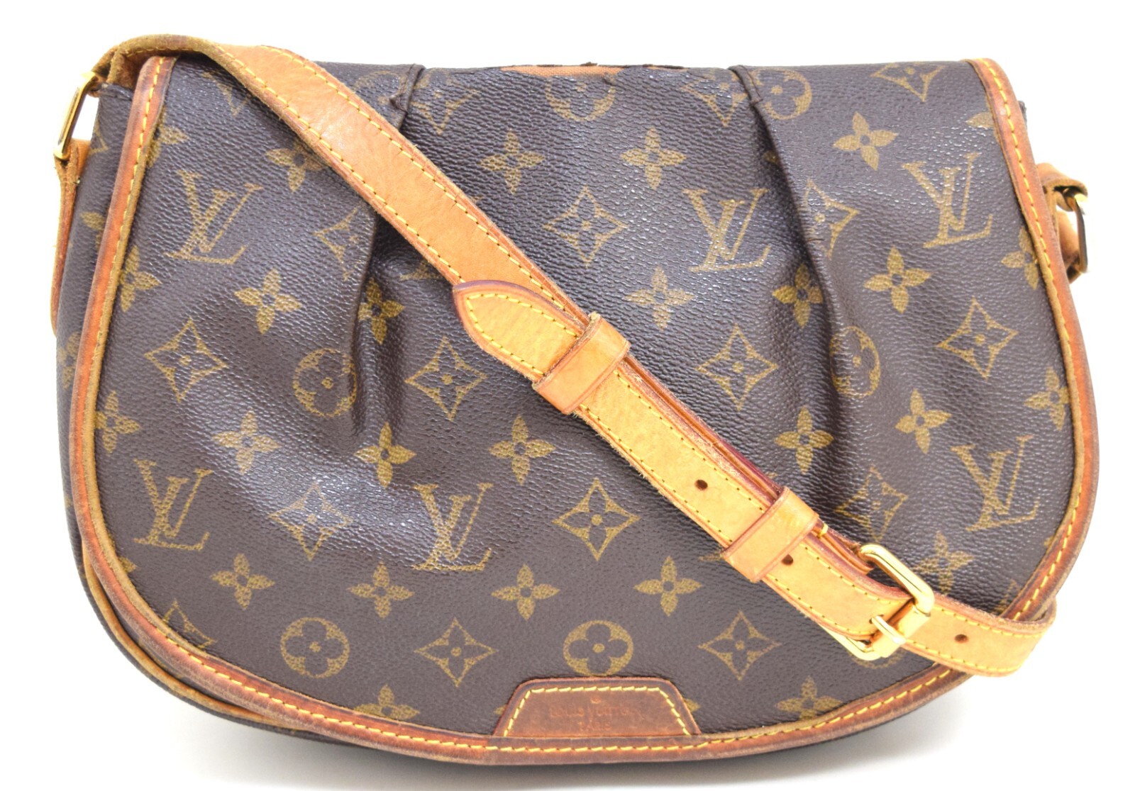 Auth Louis Vuitton Menilmontant PM CrossbodyBag Monogram