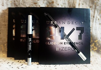 4x~Urban Decay~24/7 Glide-On Eye Pencil in Zero~0.8g/0.03oz ea~Travel Size~NIB~