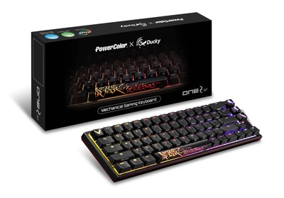 PowerColor x Ducky One 2 SF RGB Mechanical Keyboard with Kailh White Switches