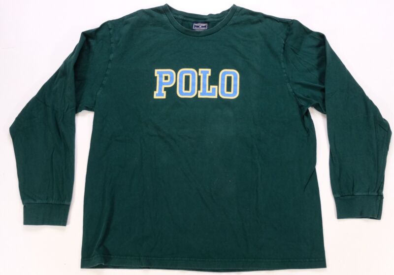 Rare Vintage POLO SPORT Ralph Lauren Spell Out Long Sleeve T Rare Vintage POLO SPORT Ralph Lauren Spell Out Long Sleeve T