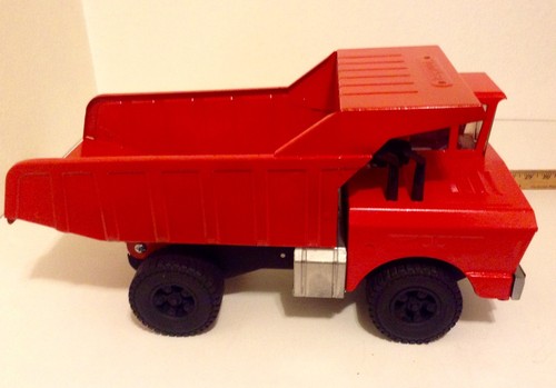 Vintage 1964/65 Mighty Tonka Dump Truck Pressed Steel Restored Custom Red Steel