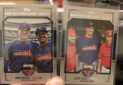 2014 Topps All Star Game Access Rizzo Samardzija Cubs