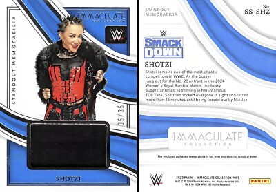 2023 Panini Immaculate Collection WWE - Standout Memorabilia - Shotzi 5/35