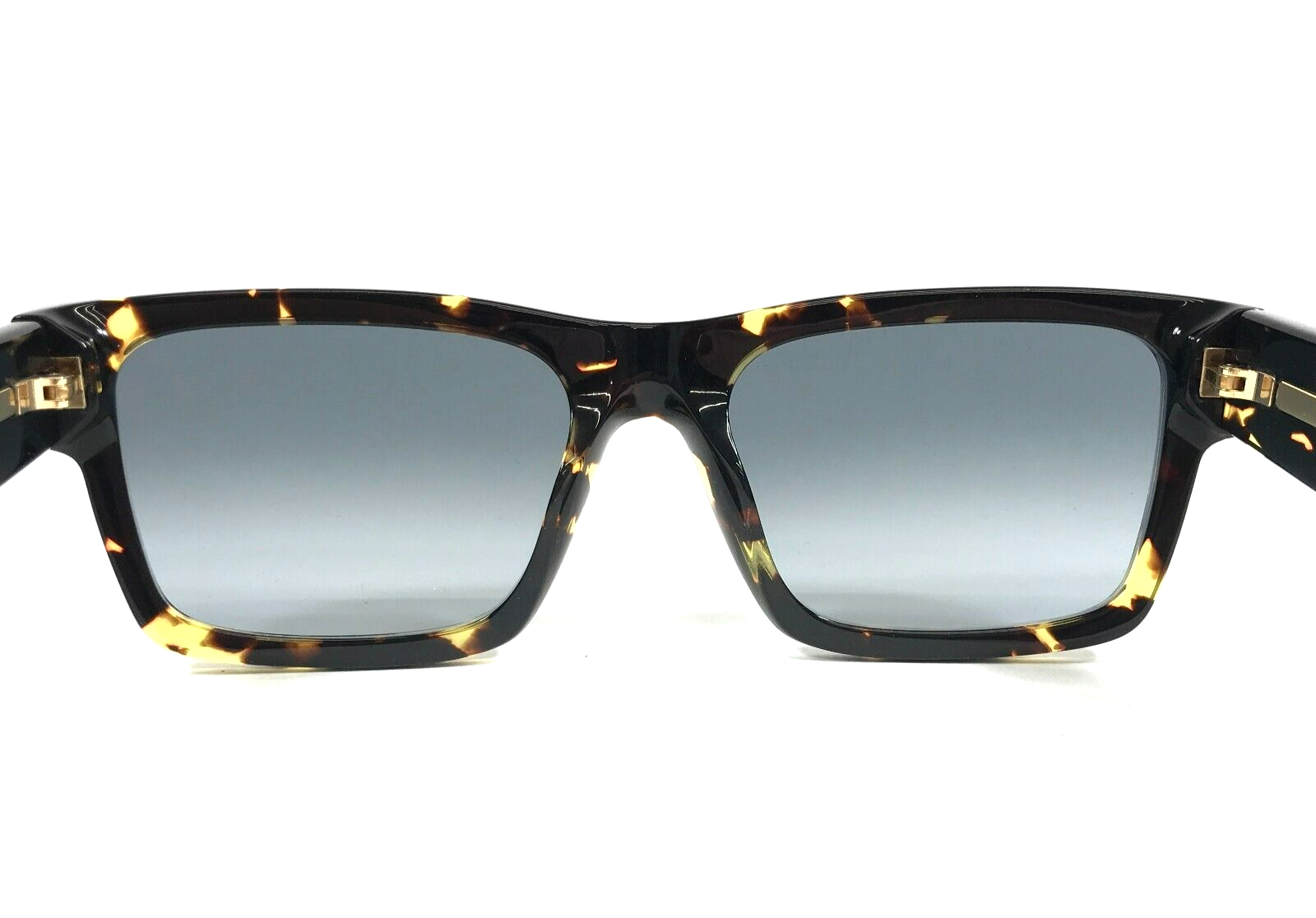 Pre-owned Prada Sunglasses Spr25z 16r-30f Tortoise Square Frames W/ Blue Lenses 56-18-140
