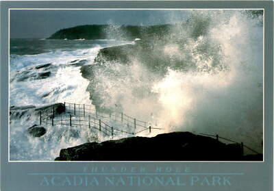 Vintage Thunder Hole postcard from Acadia National Park
