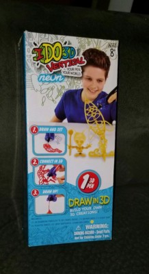 I DO 3D VERTICAL, 3D  DRAWING PEN KIT TO CREATE 3D CREATIONS - YELLOW