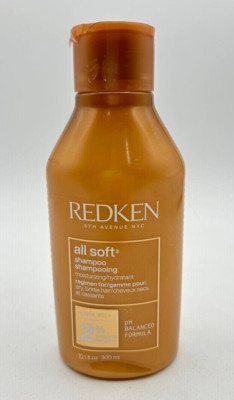 Redken All Soft Shampoo for Dry Brittle Hair pH Balanced 10.1 oz (BROKEN LID)