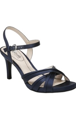Life Stride Women s Color Black  Maebree Navy Satin Soft System Size 8M