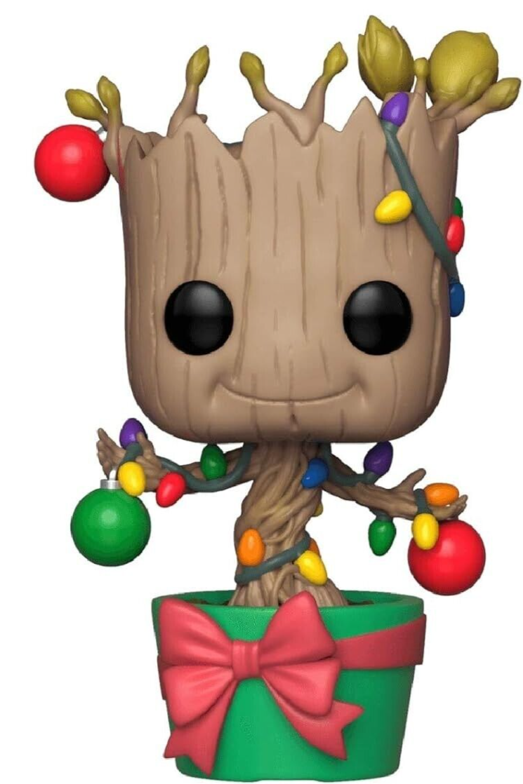 ИСПОРЧЕННАЯ коробка Funko Pop Guardians of the Galaxy Праздничная фигурка Малыша Грута с украшениями