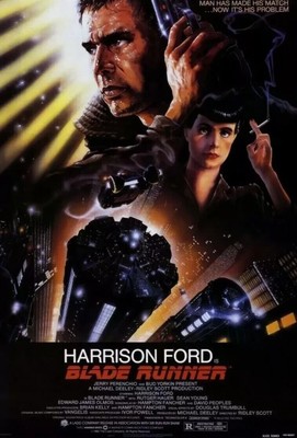 BLADE RUNNER ROLLED  MOVIE POSTER 1982 HARRISON FORD RUTGER HAUER