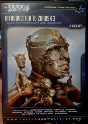 The Gnomon Workshop - Introduction To Zbrush 3  (2-DVD Set, 2011) VERY GOOD