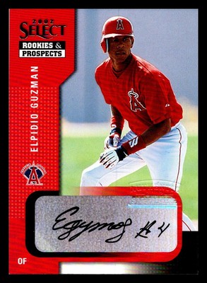 2002 Select Rookies & Prospects Elpidio Guzman AU #30 Anaheim Angels