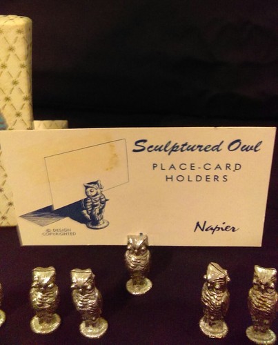 napier owl placecard holders( ON SALE)free shipping