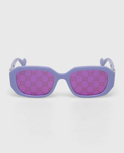 Pre-owned Gucci Gg1535s-004 Violet Sunglasses In Purple