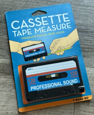 NEW Gama-Go CASSETTE TAPE MEASURE Desk Accessory Music Novelty Gift Inches RARE