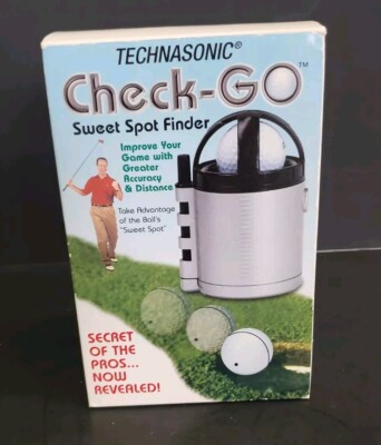 Technasonic Check-Go Golf Ball Sweet Spot Finder New Open Box With Instructions