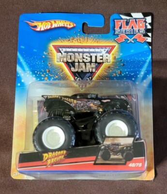 2010 Hot Wheels Monster Jam 1:64 Dragon's Breath Flag Series 48/75