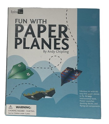 New Spice Box Paper Planes Includes Folding Paper Instructions Launcher Decals
