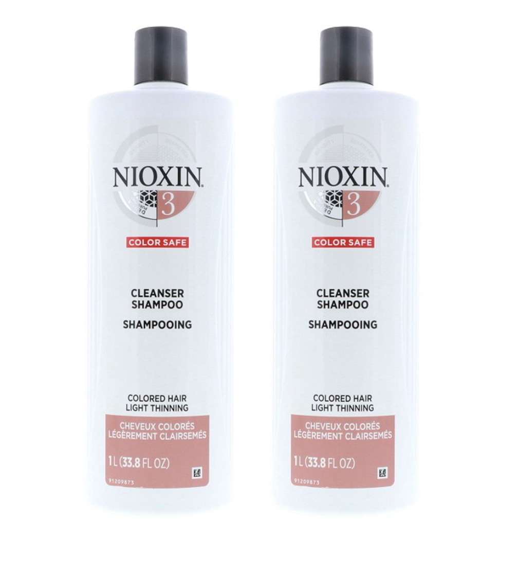 Nioxin System 3 Cleanser Shampoo, 33.8 oz (Pack of 2)