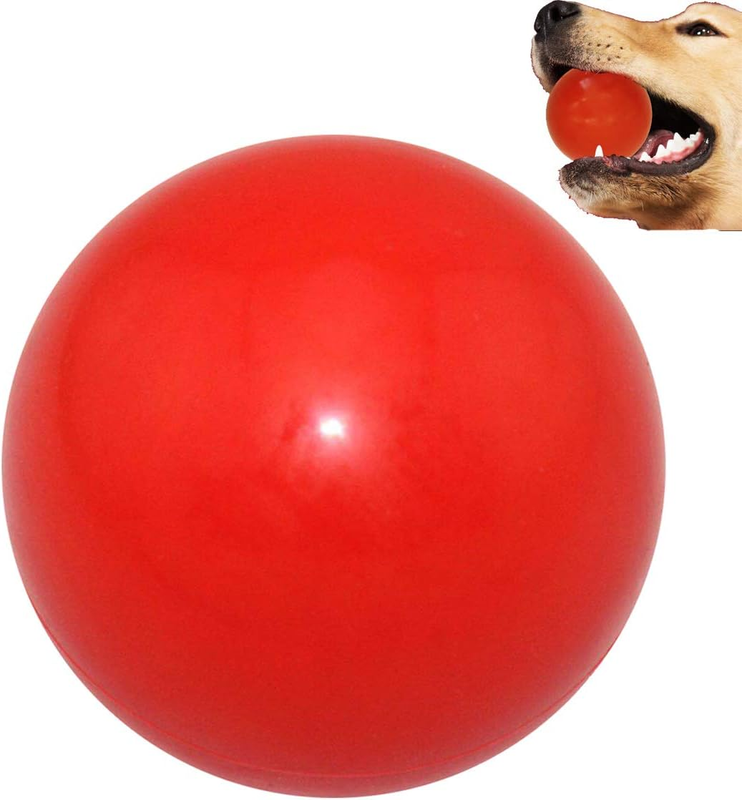 Solid Rubber Dog Ball Indestructible Aggressive Chewers Fetch Training Bouncy