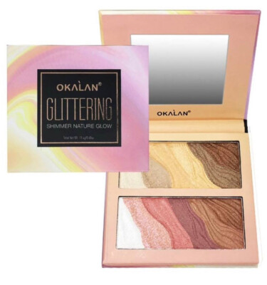 Okalan Glitter Shimmer Natural Glow, Highlight/Bronzer