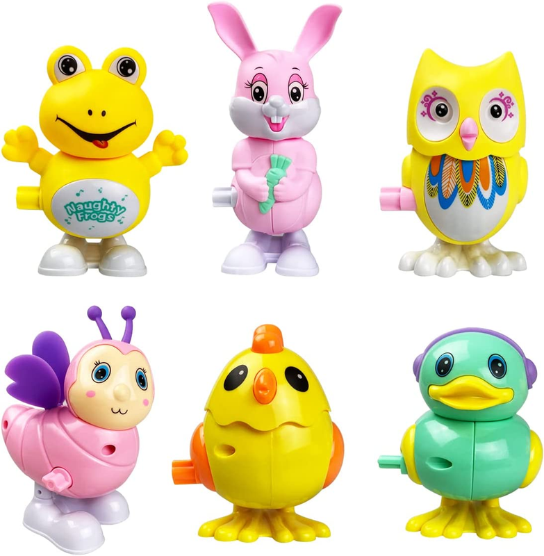 6 Pack Easter Wind up Toys for Kids Boys Girls Toddlers East