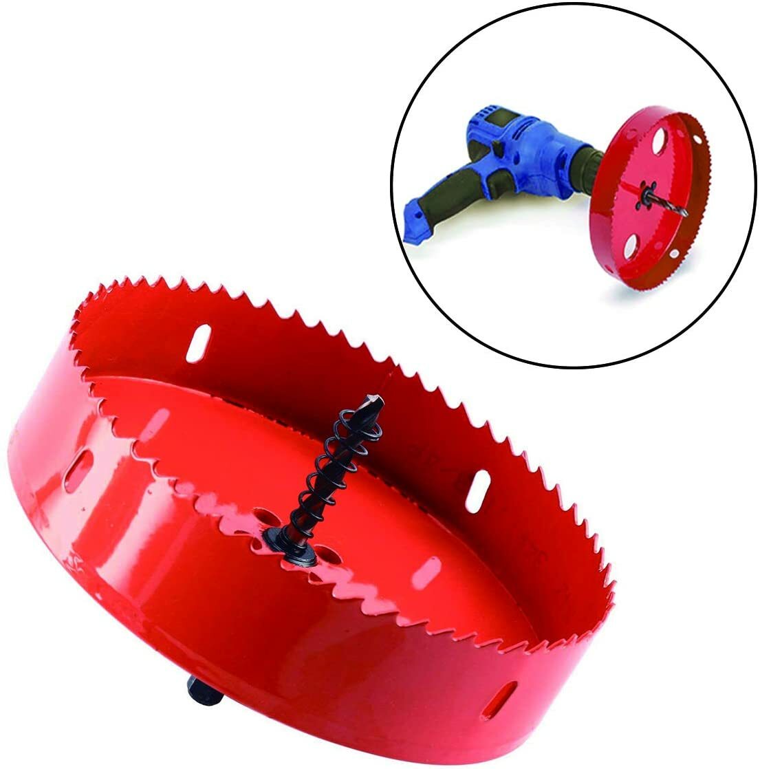 Cornhole Boards Hole Saw Blade, 6in Corn Hole Drilling Cutting Tool Hex Shank