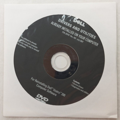 Dell Application Backup Disc Installed Programs P/N JN747 Rev A01 2007 SEALED