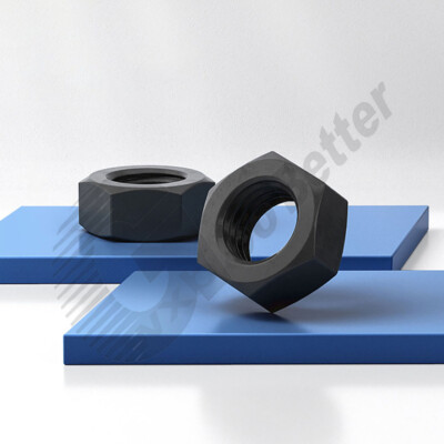 M2M2.5M3M4M5M6M8M10M12M14M16~ M30 Hex Nut Black Class 8.8 Strength Steel Hex Nut