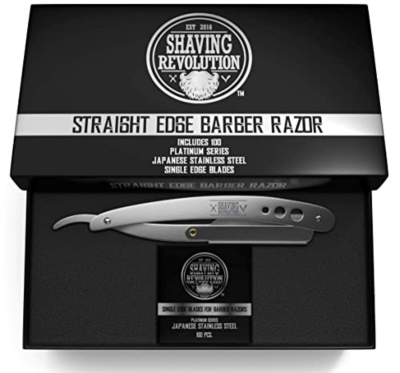 Straight Edge Barber Razor for Close Shaving - Professional Straight Blade Razo